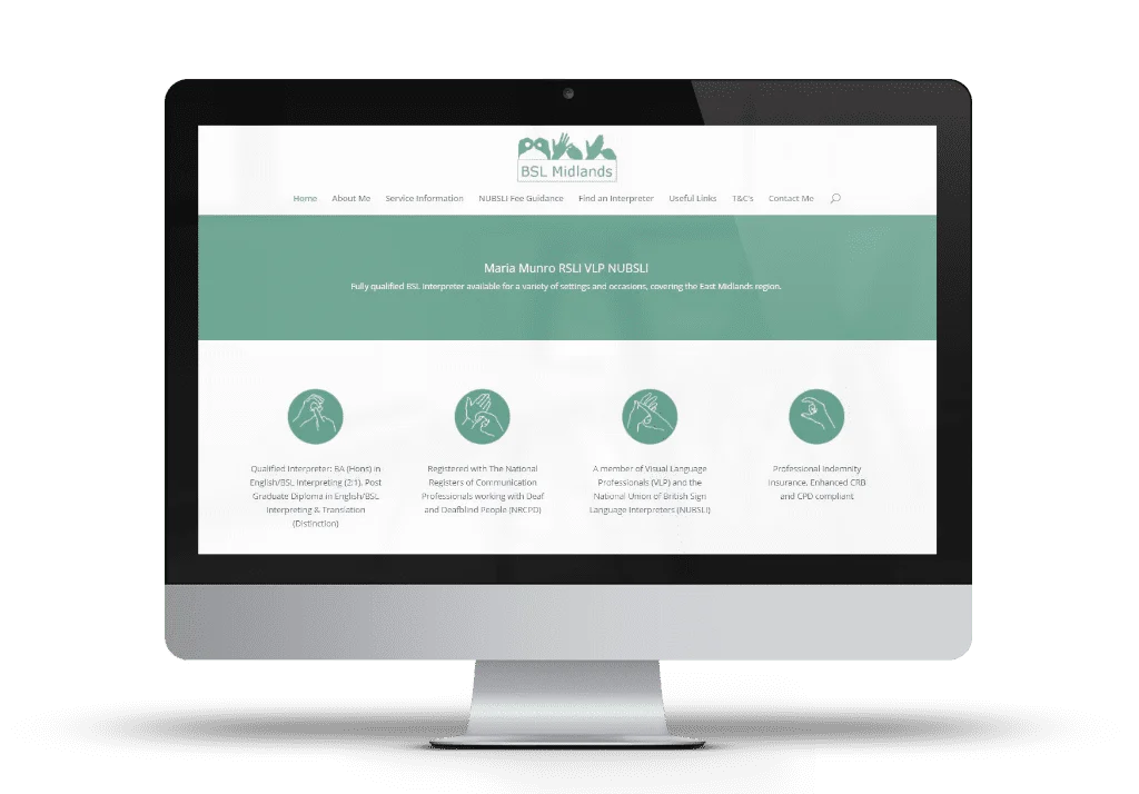 BSL Midlands Website Home Page